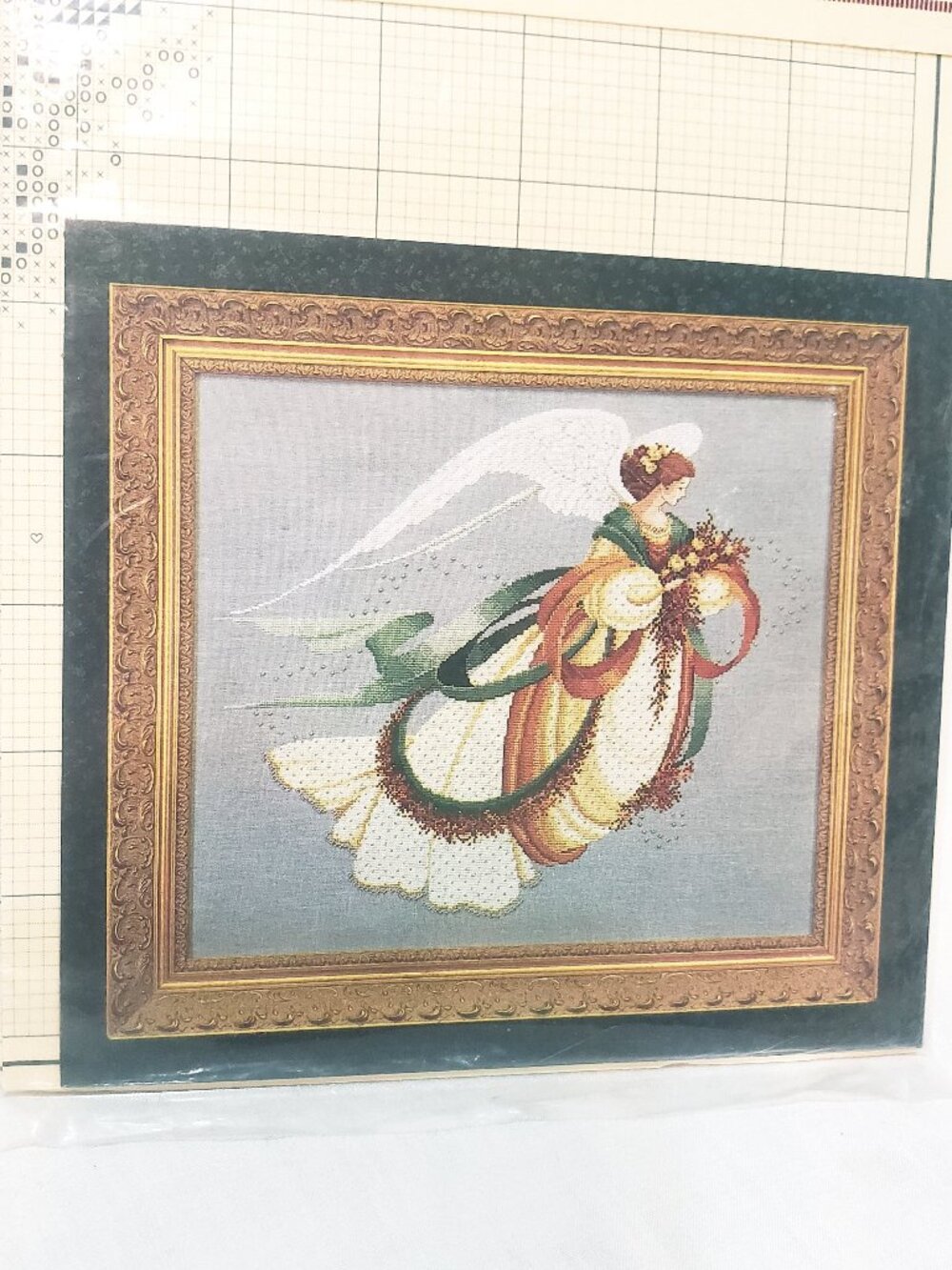 Angel of Autumn Counted Cross Stitch Pattern 1994 Lavender and Lace L&L30